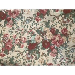 Waverly Draper Chintz Floral Fabric 3/4 Yard 27x54 Polished Upholstery Cottage‎